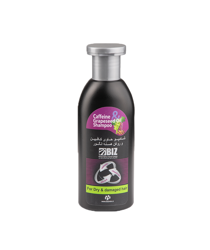 شامپو کافئین و روغن هسته انگور